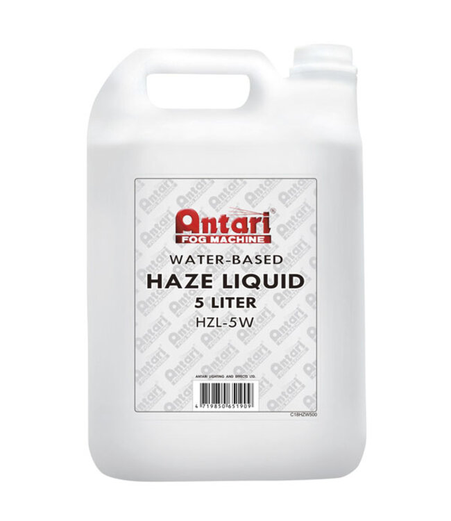 Liquide Pour Brumisateur Antari HZL-5W 5 Litres - À Base D'eau - Brume Fine Et Dense - Sans Résidu