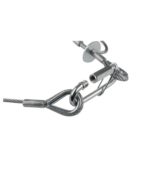 Showtec Saveking 4mm 1 m ketting, max. 40 kg BGV-C1