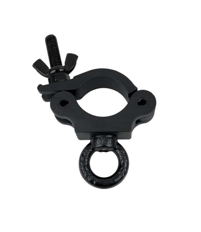 Showtec Half Coupler + Eye 230 kg Zwart, Slimline voor 50 mm buis