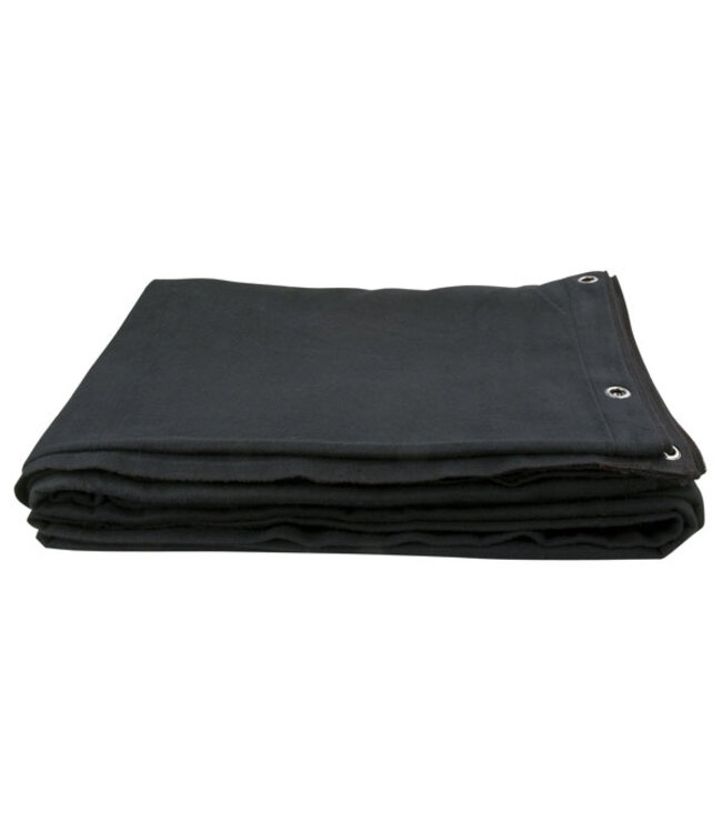 Showgear Dekomolton Backdrop Zwart 400 x 300 cm