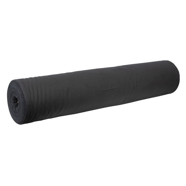 Wentex Wentex Deko-Molton, black, roll, 100cm