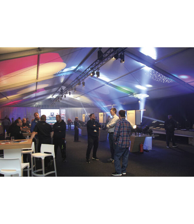 Showtec Voile CS Curtain 400 x 400 cm, wit