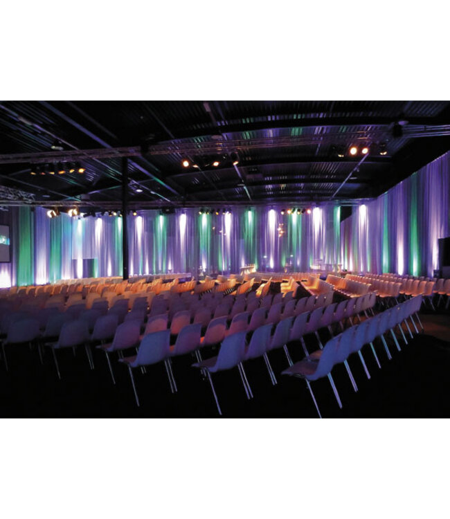 Showtec Voile CS Curtain 400 x 400 cm, wit