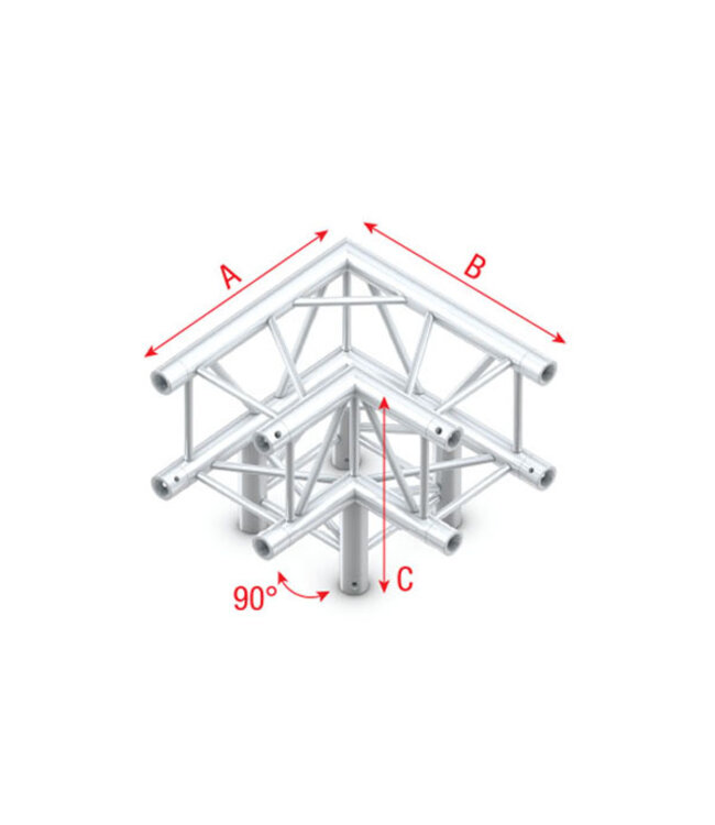 Milos Corner 3-way 90° Pro-30 Square F Truss