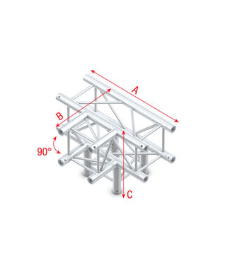 MILOS Milos T-Cross + Down 4-way Pro-30 Square F Truss