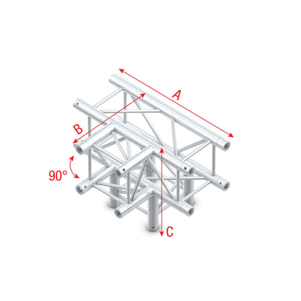 MILOS Milos T-Cross + Down 4-way Pro-30 Square F Truss