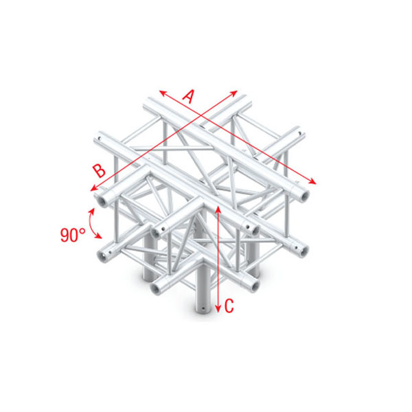MILOS Milos Cross + Down 5-way Pro-30 vierkante F-truss