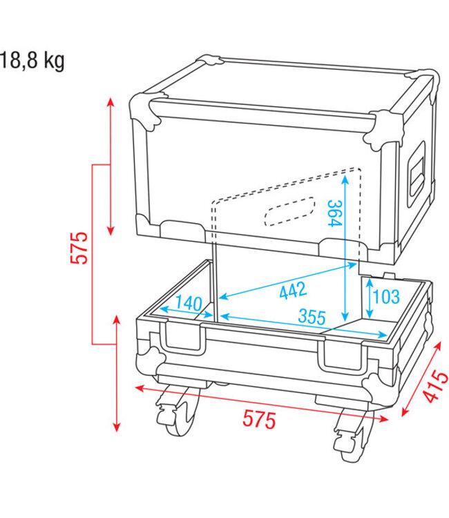 DAP Case for 2x M10 monitor