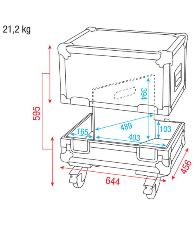 Case for 2x M12 monitor