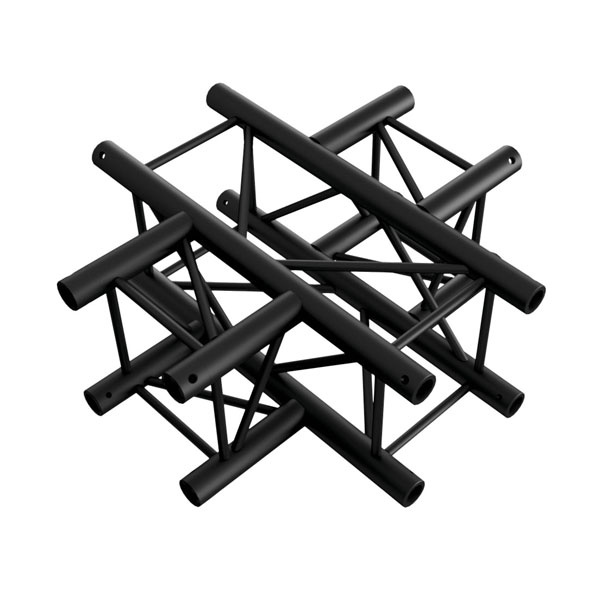 MILOS Milos Cross 4-way Pro-30 vierkante G-truss zwart