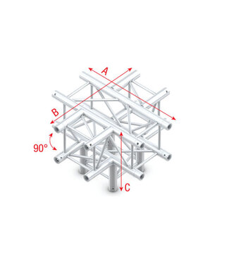 Milos Milos Pro-30 Square P Truss - Cross + Down, 5-way