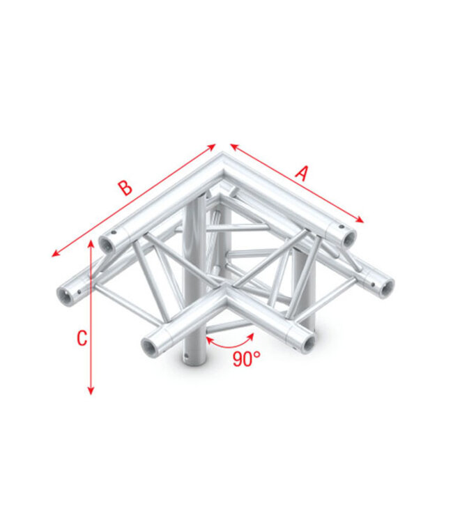 Milos Pro-30 Triangle F Truss - Corner down right, apex up
