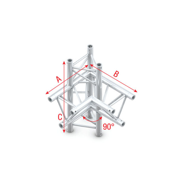 MILOS Milos Pro-30 Triangle F Truss - Corner up/down, right - 71 cm