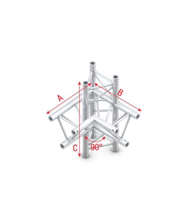 Milos Pro-30 Triangle F Truss - Corner up/down, left - 71 cm