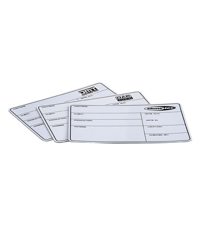 Showtec Flightcase Label magnetisch met 3M tape