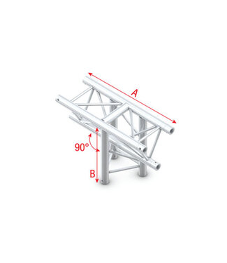 MILOS Milos Pro-30 Triangle F Truss - T-Cross vertical 3-way, apex down - 71 cm