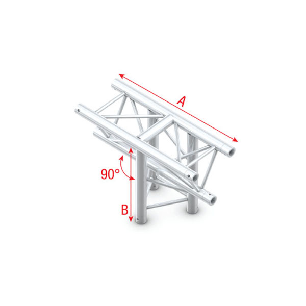 MILOS Milos Pro-30 Triangle F Truss - T-Cross vertical 3-way, apex down - 71 cm