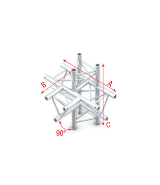 MILOS Milos Pro-30 Triangle F Truss - T-Cross + up/down 5-way - 71 cm