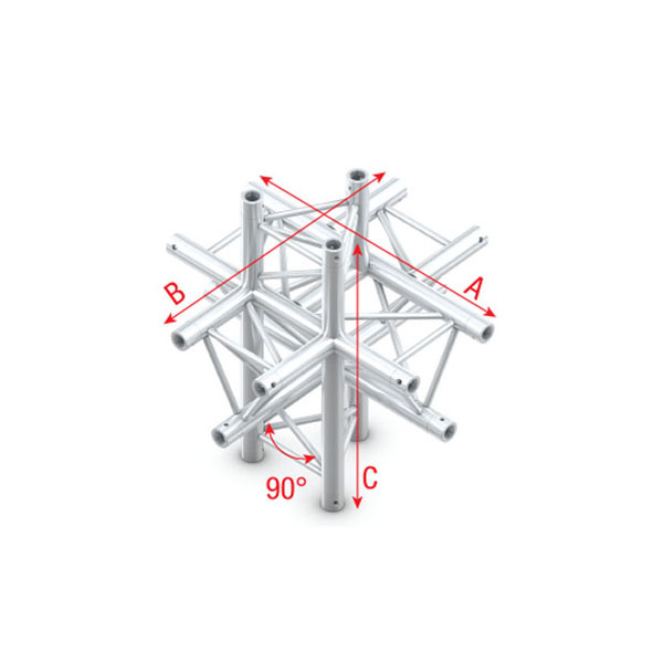 MILOS Milos Pro-30 Triangle F Truss - Cross up/down 6-way - 71cm