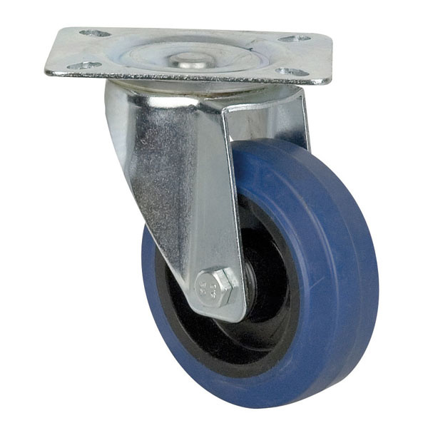 Showgear Showgear Swivel Blue Wheel 100 mm zonder rem