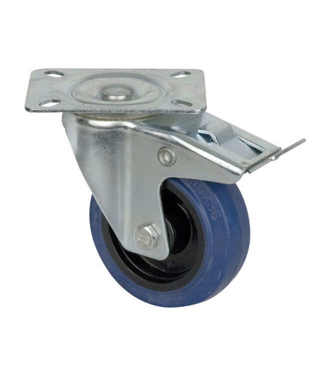 Showgear Swivel Blue Wheel 100 mm