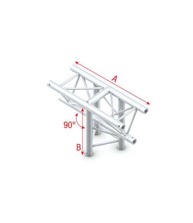 Milos Pro-30 Triangle G Truss - T-Cross vertical, 3-way, apex down - 71 cm