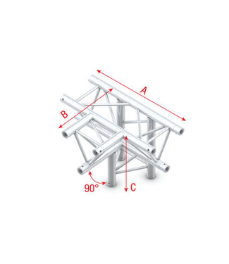 Milos Milos Pro-30 Triangle G Truss - T-Cross + down, 4-way - 71 cm