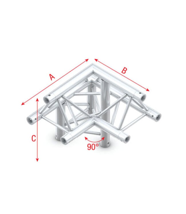Milos Corner 90° down left, apex up  P Truss