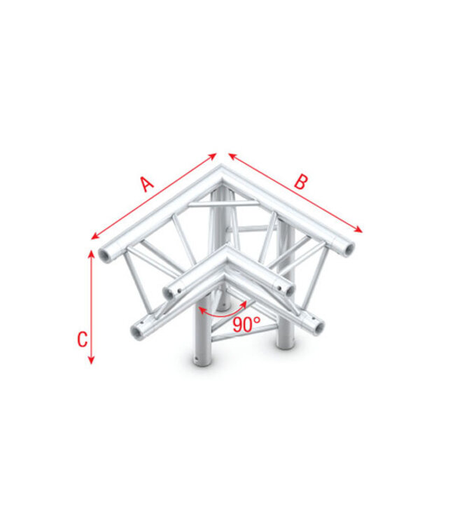 Milos Corner 90° down right, apex down P Truss