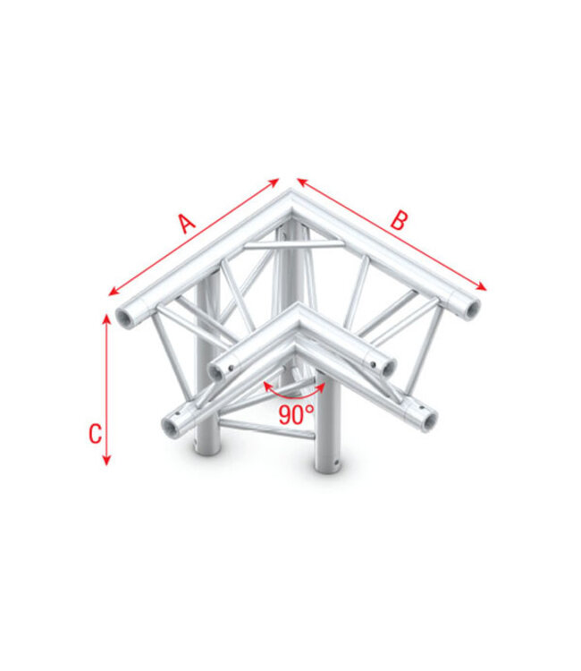 Milos Pro-30 Triangle P Truss - down left, apex down