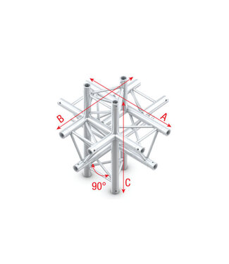 Milos Milos Pro-30 Triangle P Truss - Cross up/down 6-way - 71 cm