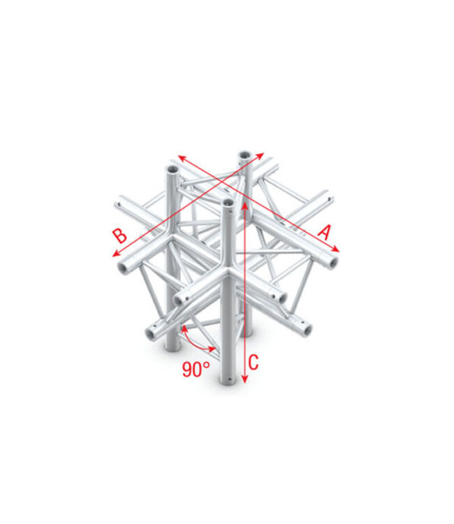 Milos Pro-30 Triangle P Truss - Cross up/down 6-way - 71 cm