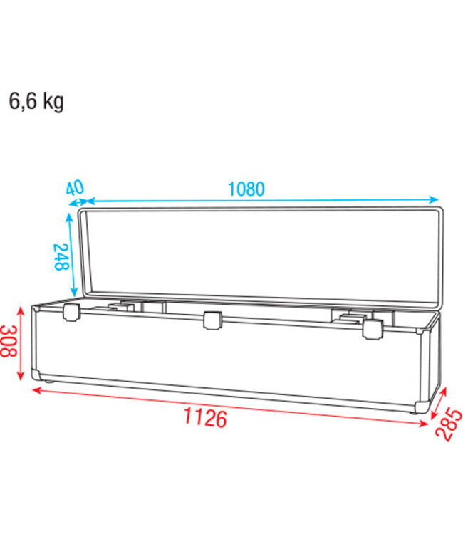 Showgear Case for 4x LED Bar