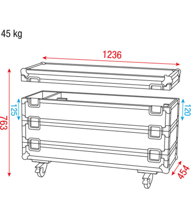 Showtec Case 12x Sunstrip Active