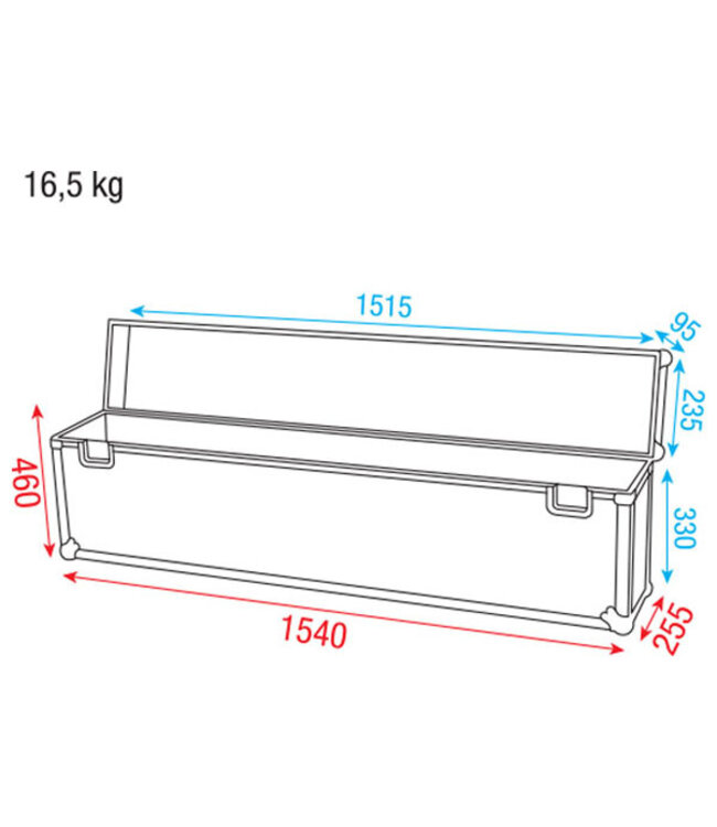 Showgear Case for Showbar + 4x Par56