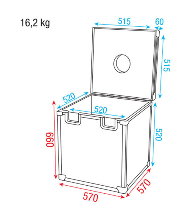 Showgear Roadcase for 50cm Mirrorball 31/01/2023