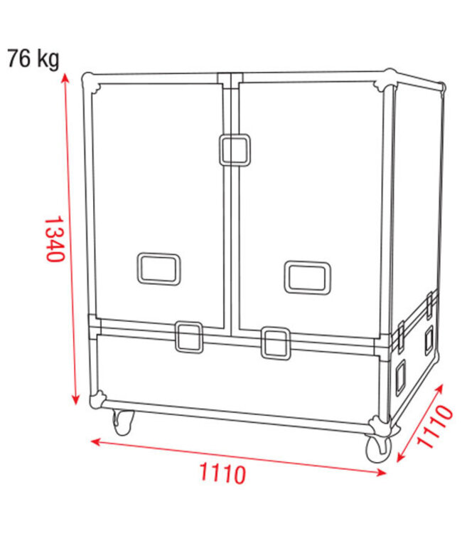 Showgear Roadcase for 100cm Mirrorball