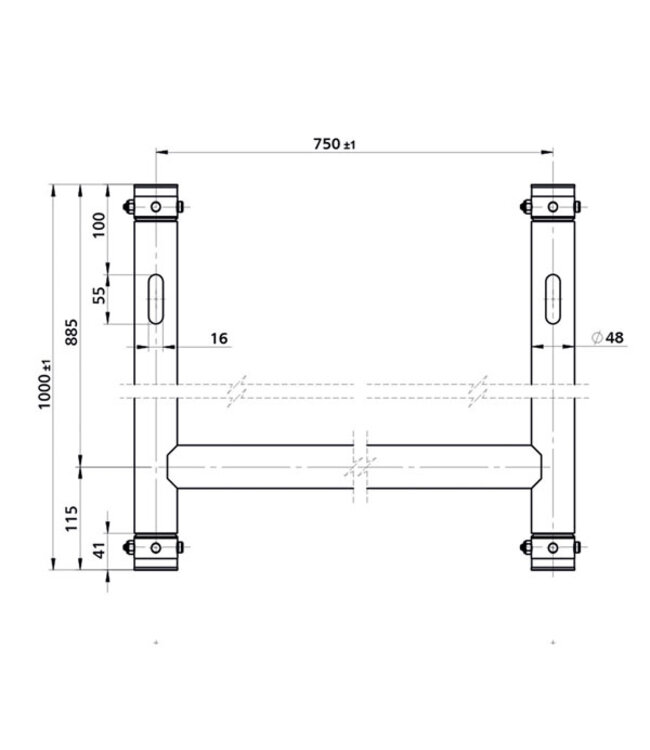 Showtec H-Downrigger Alu (GT/GQ)
