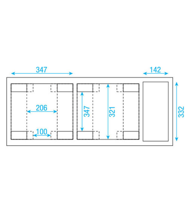 Showtec Case for 2x Phantom 75 Beam/Spot,  2x Phantom 95