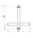 Showtec T-Downrigger Zwart (FT/FQ)