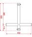 Showtec T-Downrigger Zwart (GT/GQ)