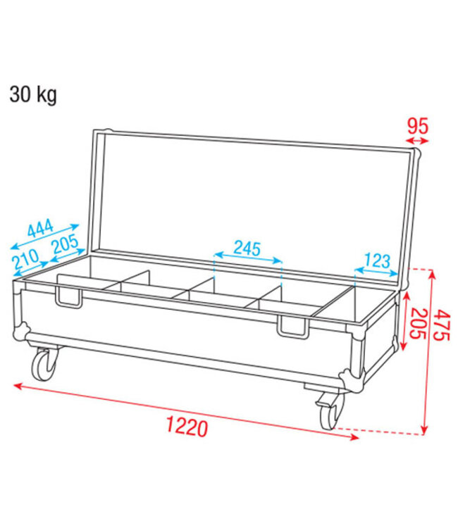 Showtec Case for 8x Spectral spot