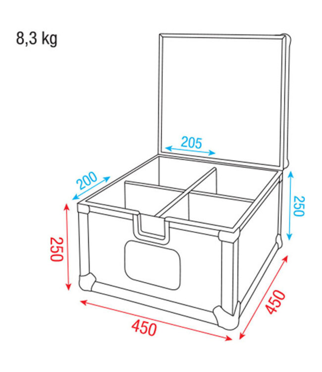 Showtec Case for 4x LED eco Par56