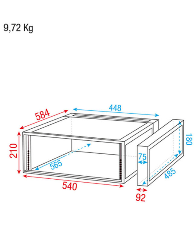 Showgear DoubleDoor 19 inch Case 4U