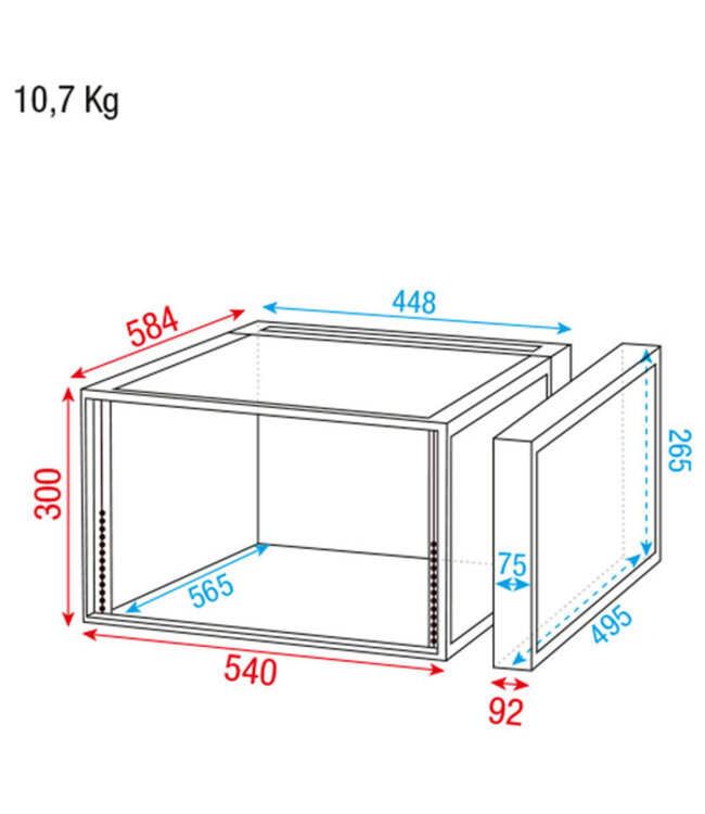 Showgear DoubleDoor Case 6U