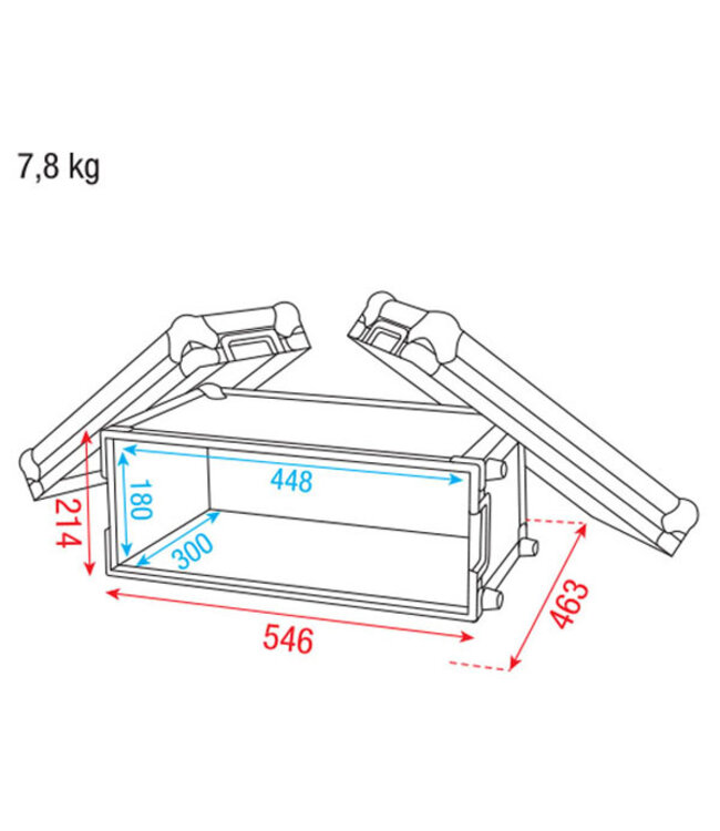 Showgear Compact Effectcase 4U