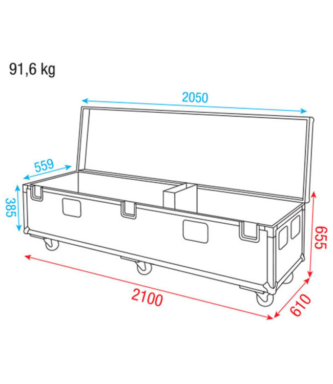 Wentex Pipe & Drape Case 45cm base