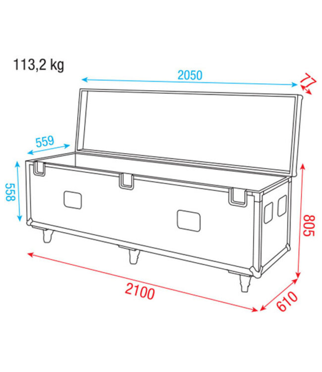 Wentex Pipe & Drape Case 60cm base
