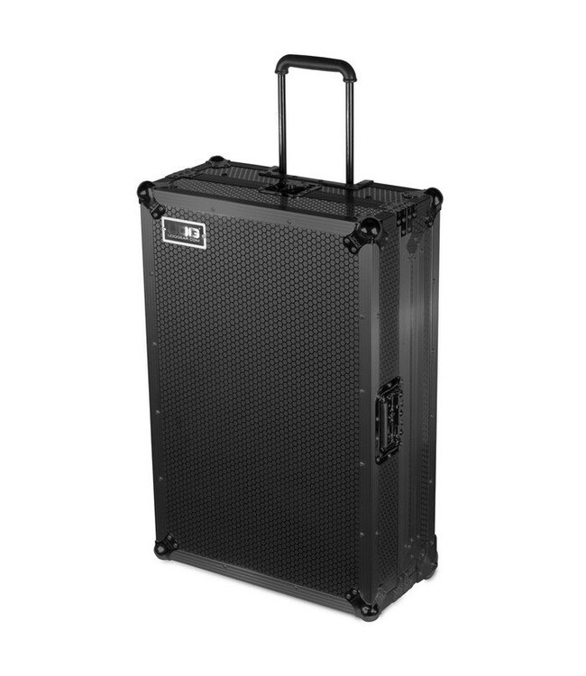 UDG Ultimate Flight Case Multi Format XXL Blk Plus (Laptop Shelf,Trolley&Wheels)