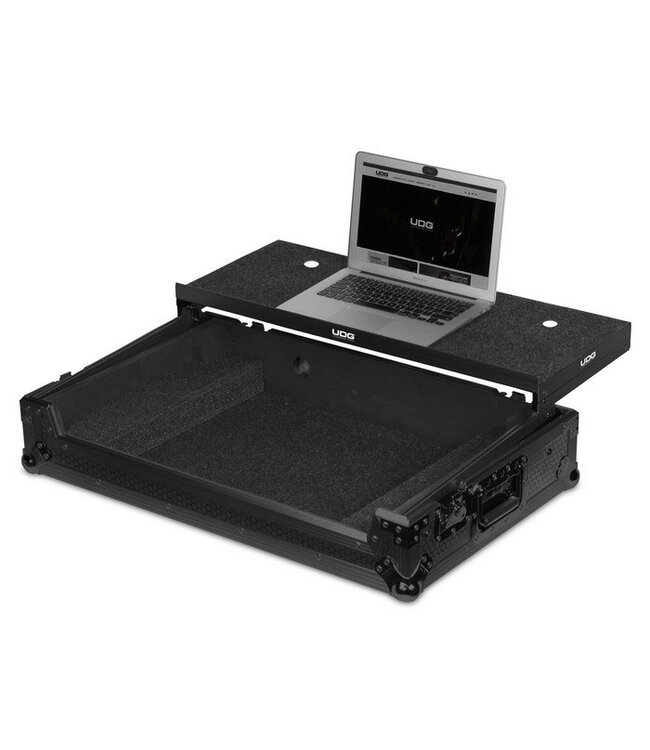 UDG Ultimate Flight Case Pioneer DDJ-1000 Black Plus (Laptop Shelf&Wheels)